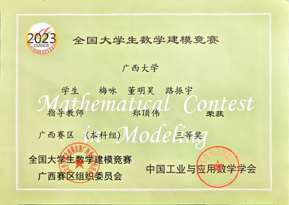 全国大学生数学建模竞赛