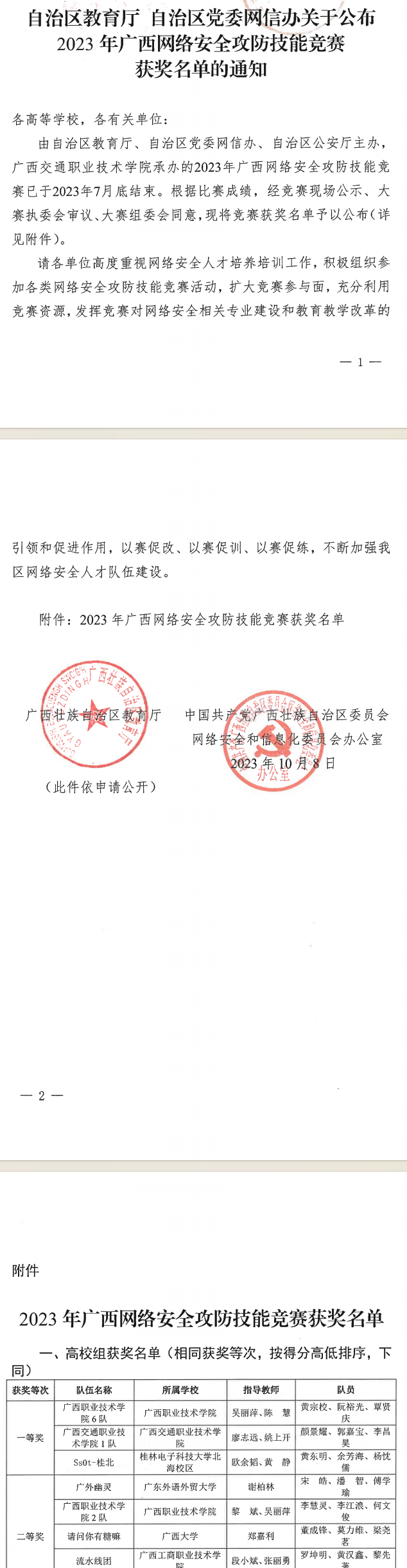 广西大学生信息安全技术创新实践能力大赛