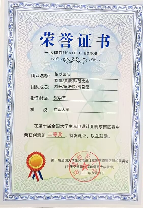 全国大学生光电设计竞赛