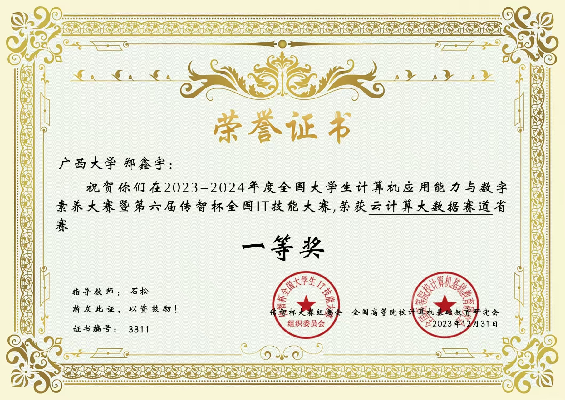 全国大学生计算机应用能力与数字素养大赛