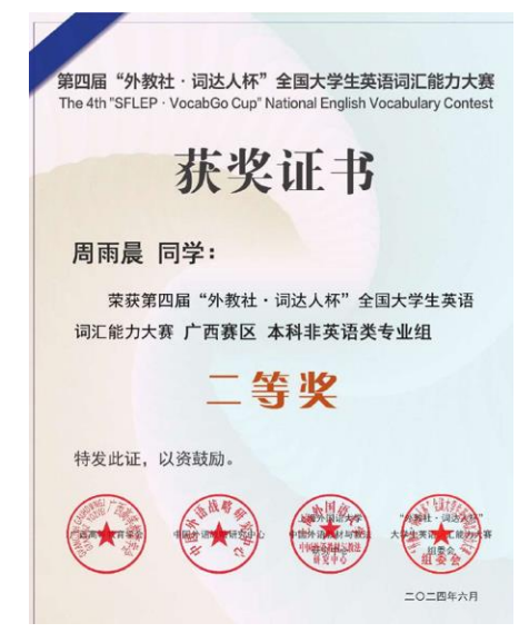 外教社-词达人杯全国大学生英语词汇能力大赛